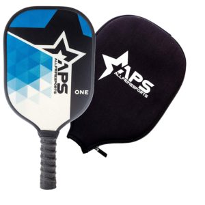 Pickleball Paddle & Cover – Blue